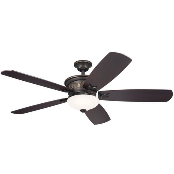 Kichler Lighting - Crescent - 5 Blade Ceiling Fan with Light Kit In Traditional