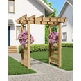 thumbnail image 3 of Vita Springwood Cedar Wood Arbor, Golden Brown, VA68900, 3 of 11