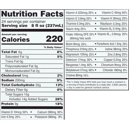 Equate Original Meal Replacement Nutritional Shakes, Chocolate, 8 fl oz, 24 Count