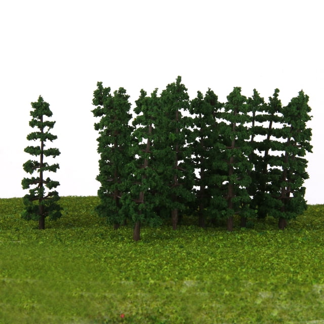 20x paisaje modelo verde árbol 1/100 perfke paisaje juguete plástico abetos modelo