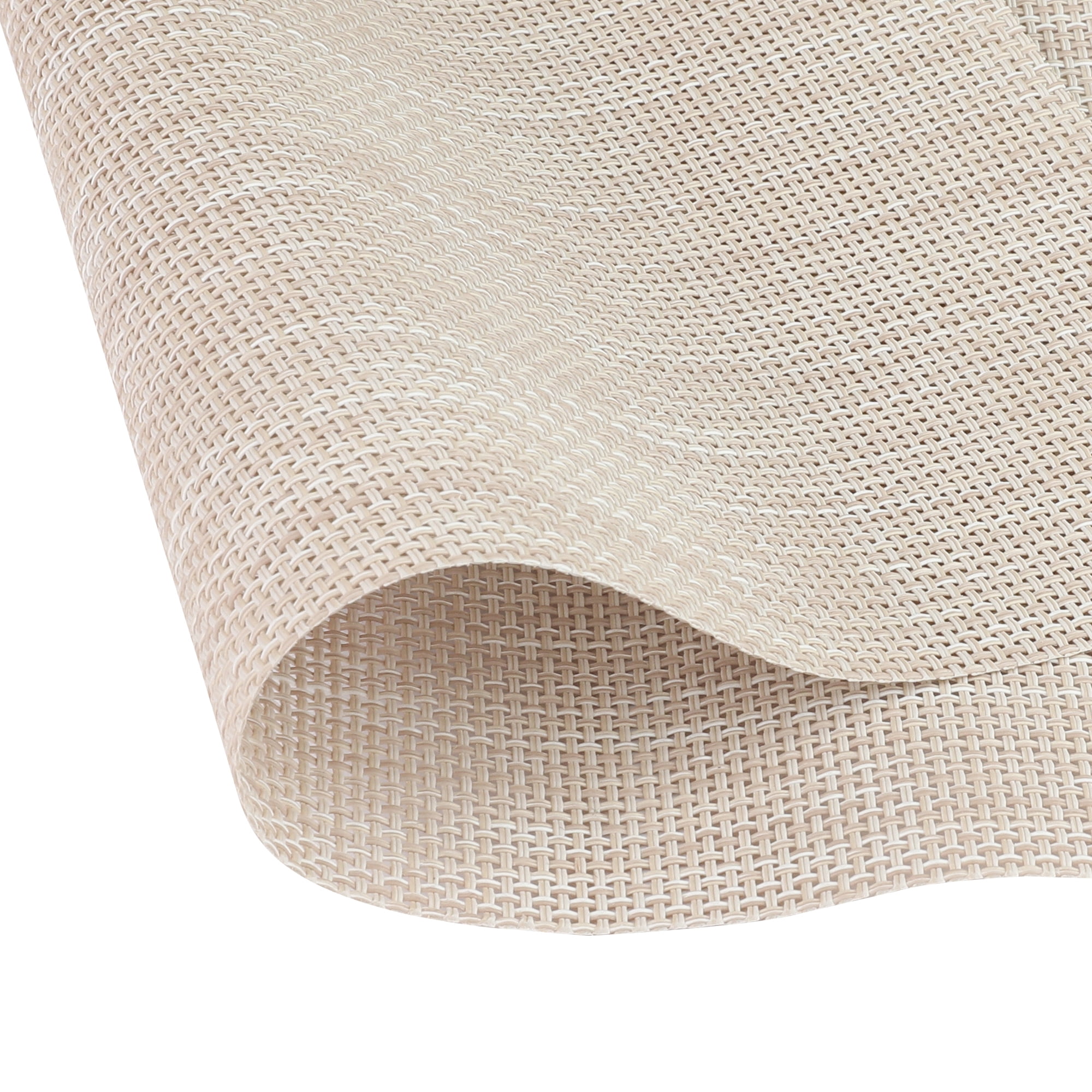 Unique Bargains Durable Placemats for Dining Table, Resistant Kitchen Place Mats Set of 6 Beige 18" x 12"