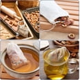 thumbnail image 5 of 50 Pack Reusable Cotton Muslin Bags for Kitchen, Potion, Tea, Coffee, Spice Storage, White, 5 of 5