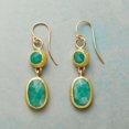 thumbnail image 3 of JennyShop Vintage Court Gold Color Ornate Earrings for Women Creative Ethnic Style Imitation Turquoise Earrings Party Jewelry Gifts, 3 of 12