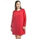 thumbnail image 4 of Vestido de mangas con relieve Roman Fashion Juvenil 3823 Rojo CH, 4 of 5