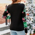 thumbnail image 5 of Rovga Casual Christmas Snowman Pullover Knitwear Fall Winter Cartoon Christmas Knitted Sweater Women Trendy Streetwear, 5 of 7