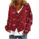 thumbnail image 1 of Puntoco Chaqueta De Punto Informal Con Botones Y Estampado De Otoño E Invierno Para Mujer, Abrigo De Felpa, 1 of 4