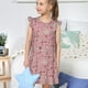 thumbnail image 4 of Fotbe Cute Love Vestido de Dormir para Niñas de 3 a 10 Años, Mangas Cortas, Estilo Princesa, Pijama Camisón con Mangas Voladas-XX-Large, 4 of 6