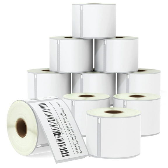 Compatible DYMO 30256 (2-5/16" x 4") Shipping Labels, Strong Permanent Adhesive & Perforated, Compatible with DYMO Labelwriter 450, 4XL, Rollo & Zebra Desktop Printers [10 Rolls/3000 Labels]