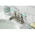 thumbnail image 3 of Kingston Brass FB5628CKL Kaiser 4 in. Centerset Bathroom Faucet with Pop-Up Drain, Brushed Nickel, 3 of 5