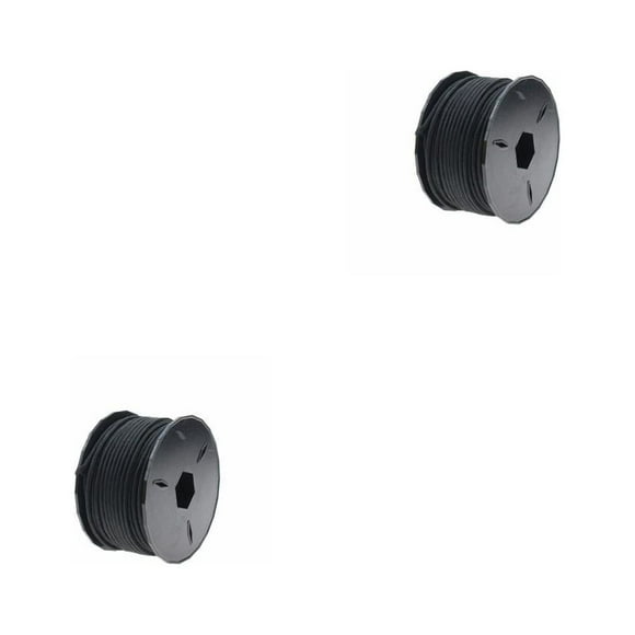 Greeniant Cuerda de seguridad para paracaídas, diámetro de 2mm, cuerda para acampar, 31m de longitud, tendedero para senderismo de alta Negro 2Conjunto