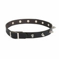 thumbnail image 6 of Dark Pointed Rivet Leather Collar Neckband Black C6L0, 6 of 8