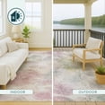 thumbnail image 4 of Addison Rugs Chantille Indoor/Outdoor Transitional Floral Blush Machine Washable Rectangle Rug, 10' x 14', 4 of 8