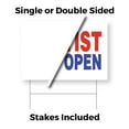thumbnail image 3 of Dentist Now Open Yard Sign 12 Inch x 16 Inch Double Sided Weatherproof Heavy-Duty Plastic with Stake | New Location, Family Dentistry, Professional Services | Made in USA, 3 of 7