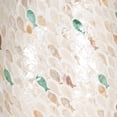 thumbnail image 4 of Linon Prescott Indoor Drum Accent Table, 19.75" Tall, Multicolor Fish Mosaic on Ivory, 4 of 7