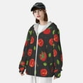 thumbnail image 3 of Kdxio Tomatoes1 Print Women Men Sun Protection UPF 50+ Jackets Zip Up Long Sleeve Hoodie Hiking Lightweight with Pockets, 3 of 7