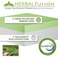 SIMING Herbal Fusion Collection Green Tea Infused Polyester Memory Foam
