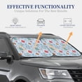 thumbnail image 4 of Daiia Sea Turtle 2PCS Car Windshield Sun Shade, Foldable Sun Shield for Car Front Window, Auto Sun Blocker Visor Protector Universal for Truck SUV Pickup-Large, 4 of 7