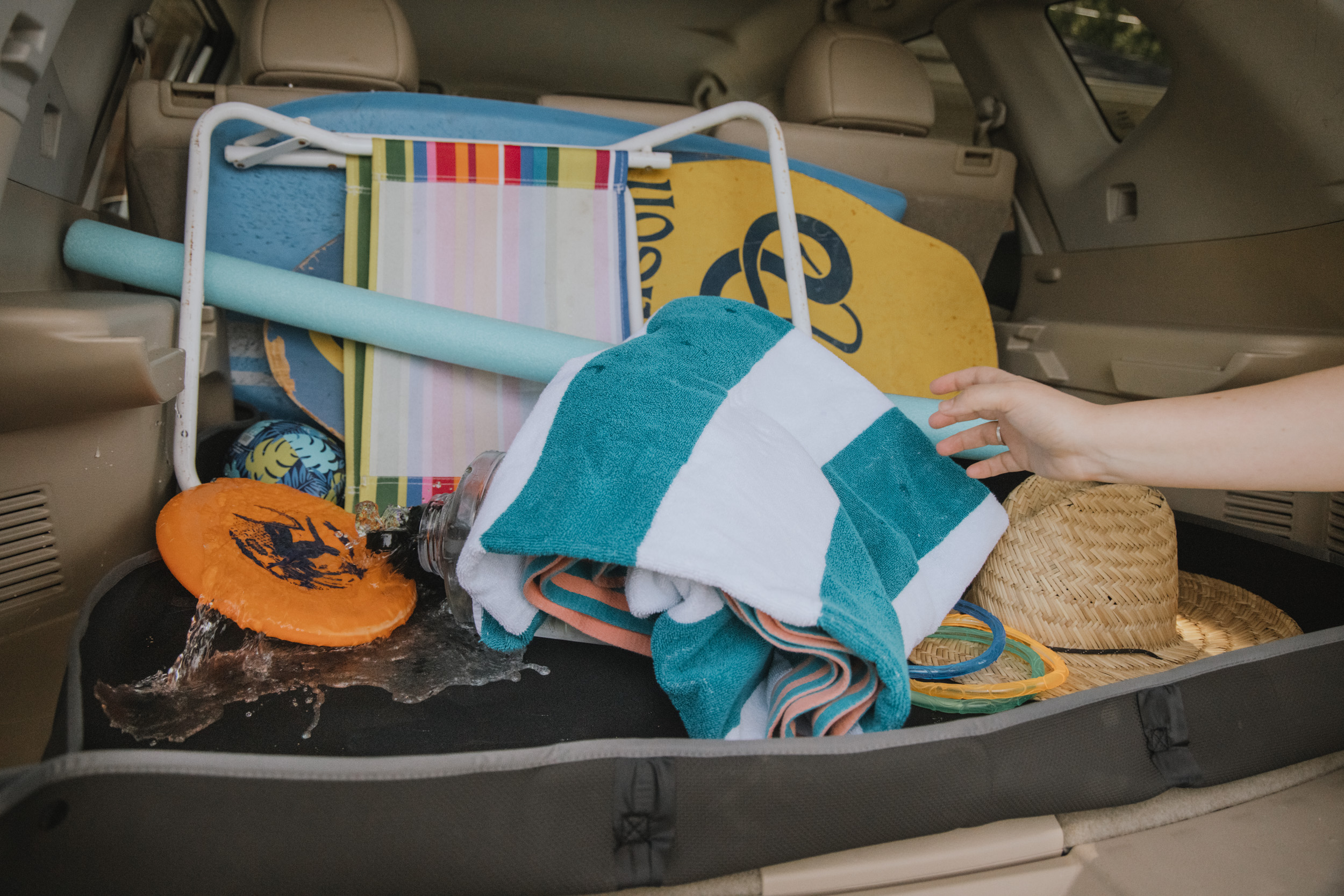 Auto Drive Waterproof Trunk Mat, Black photo 3