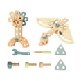 thumbnail image 3 of HILABEE Construction Building Toy Developmental Wooden Tool Set Pretend Game Toolbox for small, 3 of 9