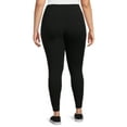 thumbnail image 5 of Terra & Sky Women's Plus Size Leggings, 2-Pack, Sizes 0X-5X, 5 of 5