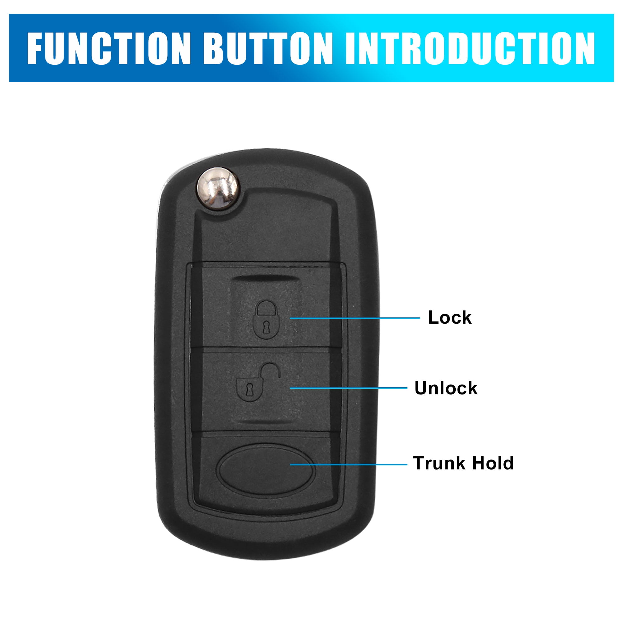 Unique Bargains Flip Key Fob Shell Case Replacement M603-HI