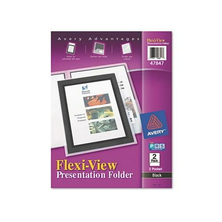 Flexi View 2 Pocket Folders - Avery Flexi-View Presentation Two Pocket Folder AVE47847
