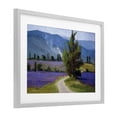 thumbnail image 3 of Stupell Industries Lavender Harvest Mountain View Gray Framed Print Under Glass design by Brigitte Curt, 14 x 20, 3 of 10