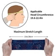 thumbnail image 4 of Rateoe Blue Firework Pattern Sports Headbands ,Moisture Wicking Workout Headband, Sweatband Headbands for Running,Cycling,Yoga,Hairband for Women and Men, 4 of 9