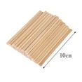 thumbnail image 2 of 50x Blank Unfinished Wooden Dowel Rod Plate Model Thin - 10x0.5cm, 2 of 7