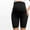 Black2, variant on Eltusu Women Maternity Shorts Over Belly, Stretch Elastic Waist Comfy Cotton Pregnacy Short Pants Black Size S-XL