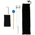 thumbnail image 2 of Tuning Fork with Silicone Hammer Bag for Healing, Musical Instrument, Sound Therapy 68.5HZ,Silver, 2 of 9