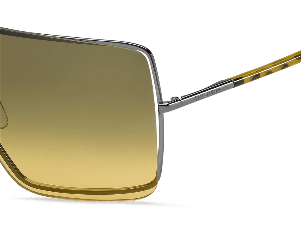 Givenchy Yellow Gradient Shield Ladies Sunglasses GV 7167/S