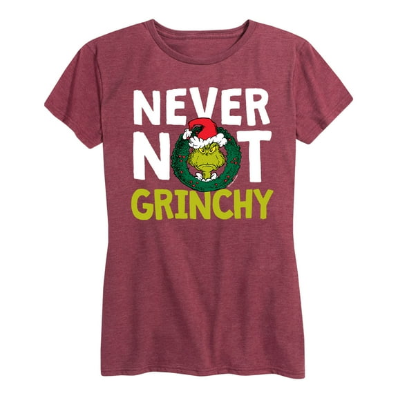 Dr. Seuss - The Grinch Never Not Grinchy - Women's Short Sleeve Graphic T-Shirt