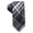 black, variant on Ryan Seacrest Mens Plaid Silk Self-tied Necktie, Black, One Size