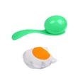 thumbnail image 1 of Juego de carreras de huevos y cucharas, juego de carnaval, juego divertido al aire libre, juguete interactivo para padres e hijos, favores de fiesta, Verde CUTICAT Juego de relevo de huevo y cuchara, 1 of 8