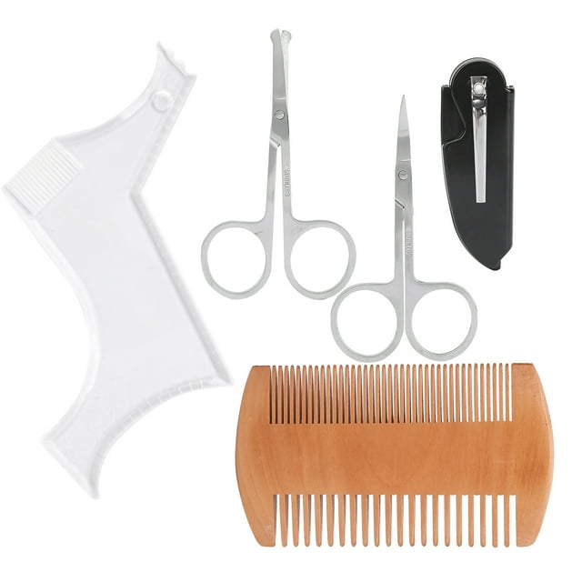 Beard Grooming Set, Beard Grooming Shaping Styling Set Beard Shaping Template Transparent For Home For Salon