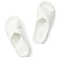 thumbnail image 2 of NHU Slip on Slides for Womens Shower Bathroom Slide Sandals Thick Sole Non-Slip House Slipper Slides White Size 5-6, 2 of 6
