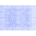 thumbnail image 1 of Ahgly Company Machine Washable Indoor Rectangle Oriental Blue Traditional Area Rugs, 2' x 5', 1 of 4