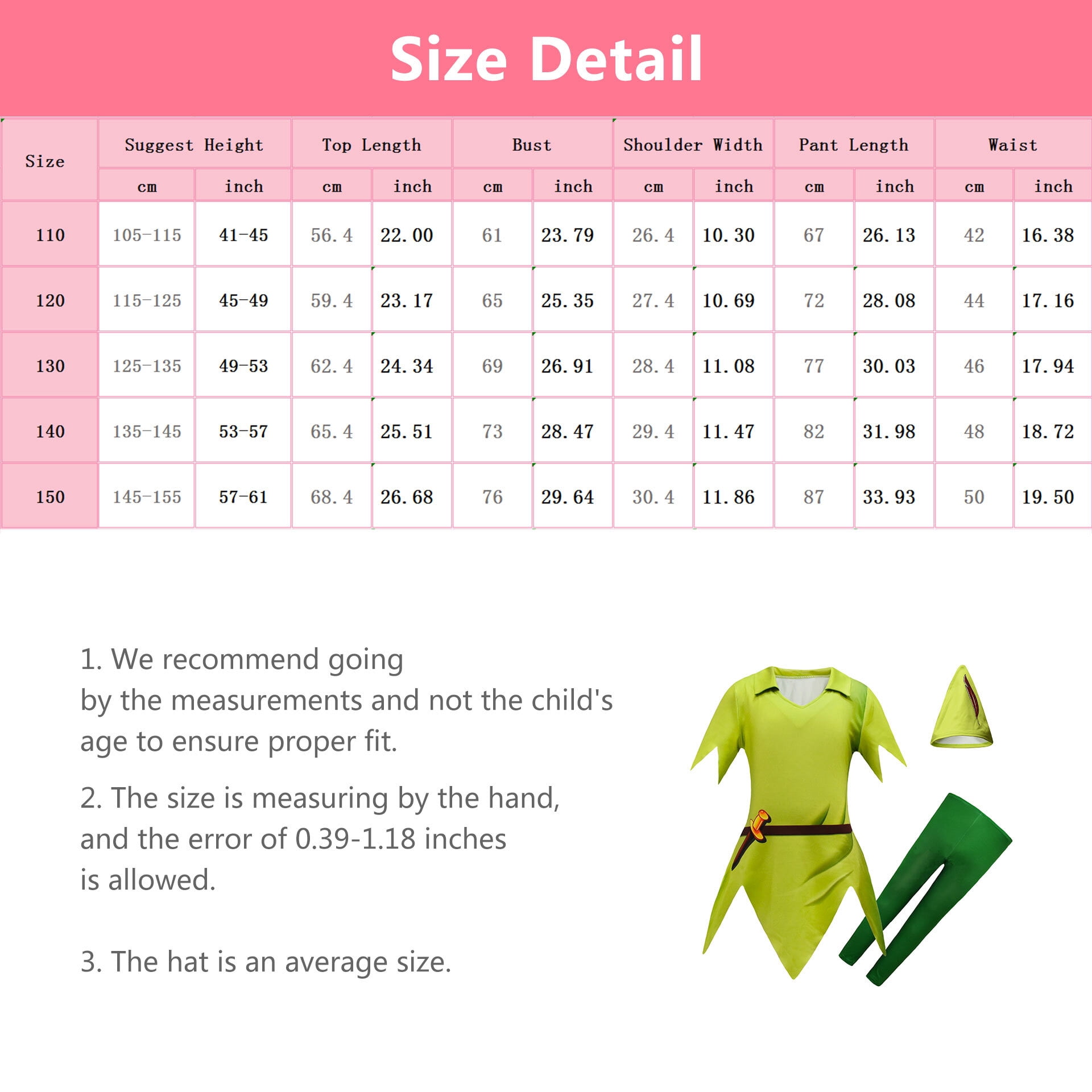 3PCS Boys Girls Fairy Adventures Elf Costume Outfits Halloween Cosplay Suit for 4-8T