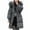 Dark Gray Jacket, variant on Qetyuw Women's Puffer Jacket Winter Faux Fur Coat Warm Bubble Long Jackets Full Zip Up Quilted Jacket Windproof Fleece Lined Outdoor Thick Outerwear Clothing