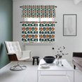 thumbnail image 4 of Orange Green Botanical Art Kitchen Curtains Sets for Windows 24 Inch Length, Summer Greenery Floral Rod Pocket Window Treatments Tier Curtains and Valances Set for Bedroom/Bathroom, 4 of 8