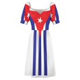 thumbnail image 5 of Cuban Flag Sleeveless Dress Women dresses summer long sleeve dresses, 5 of 7