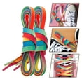 thumbnail image 6 of MRLESS 2pcs Waxed Shoelace for Hockey Shoes Rainbow Gradient Colorful Flat Polyester Shoelaces Waterproof for Ice Skating, 6 of 7