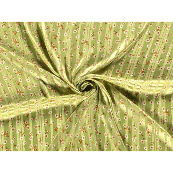 Minerva Lurex Sparkle Sheer Chiffon Fabric Green - per yard