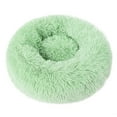 thumbnail image 2 of Round Plush Pet Bed for Dogs & Cats,Fluffy Soft Warm Calming Dog Bed Sleeping Kennel Nest,31.5 x 31.5 x 8", 2 of 7