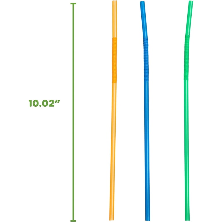 GUSTO Disposable Flexible Straws, 300 Count photo 6