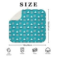 thumbnail image 4 of 2 Pack Coral & Shell Print Dish Drying Mats - Absorbent Microfiber Countertop Protector - Foldable Non-Slip Sink Mat with Maritime Theme, 4 of 6