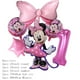 thumbnail image 3 of -Globo de aluminio de Minnie Mouse rosa para niñas, decoración de fiesta de cumpleaños, 1, 2, 3, 4, 5, 6, 7, 8, 9 °, suministros para Baby Shower, Globos de juguete para niños（C-2 as picture, 3 of 5
