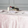 thumbnail image 3 of BalsaCircle 90" x 156" Blush Rectangular Premium Velvet Tablecloth Table Linens, 3 of 9