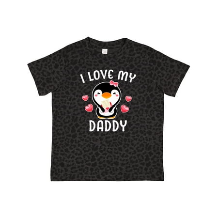 

Inktastic I Love My Daddy with Cute Penguin and Hearts Gift Toddler Toddler Girl T-Shirt